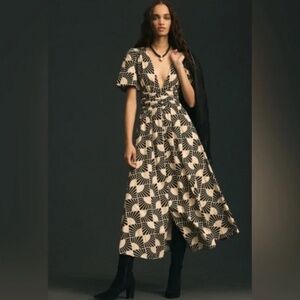 Anthropologie Catarina Button Front Dress - 2X